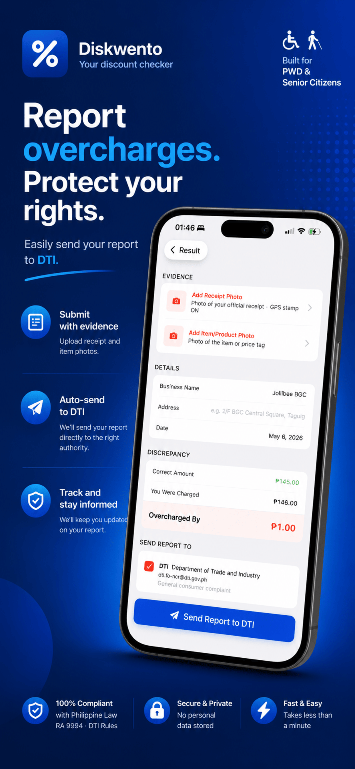 Diskwento — Track, review, stay protected